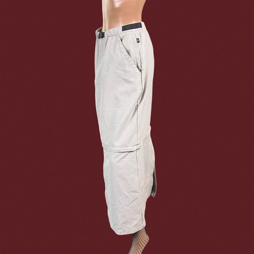 Vintage Columbia sportswear Khaki belted convertible skirt